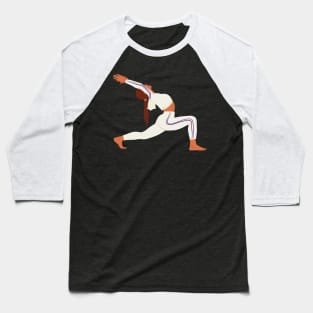 Silhouette of a female doing pilates and yoga. Baseball T-Shirt